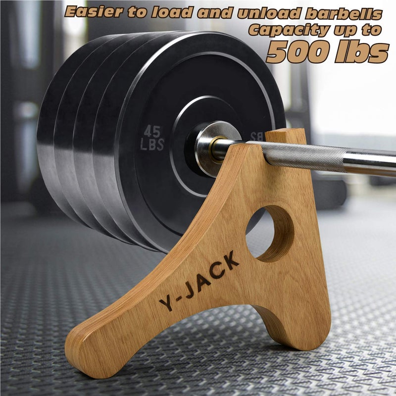 YES4ALL Mini Deadlift Bar Jack - Wood - Image 2